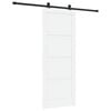 vidaXL Skyved&oslash;r ORKDAL 83 x 211 cm Konstruert tre Hvit og svart