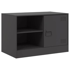 vidaXL TV-benk svart 67x39x44 cm st&aring;l