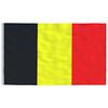 vidaXL Belgisk flagg og stang 6,08 m aluminium