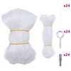 vidaXL Kattenett gjennomsiktig 8x3 m nylon