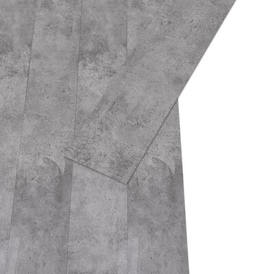 vidaXL PVC-gulvplanker 5,02 m² 2 mm selvklebende sementbrun