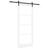 vidaXL Skyved&oslash;r ORKDAL Hvit og svart 93 x 232 cm
