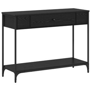 vidaXL Konsollbord Svart eik 100 x 34.5 x 75 cm Konstruert tre