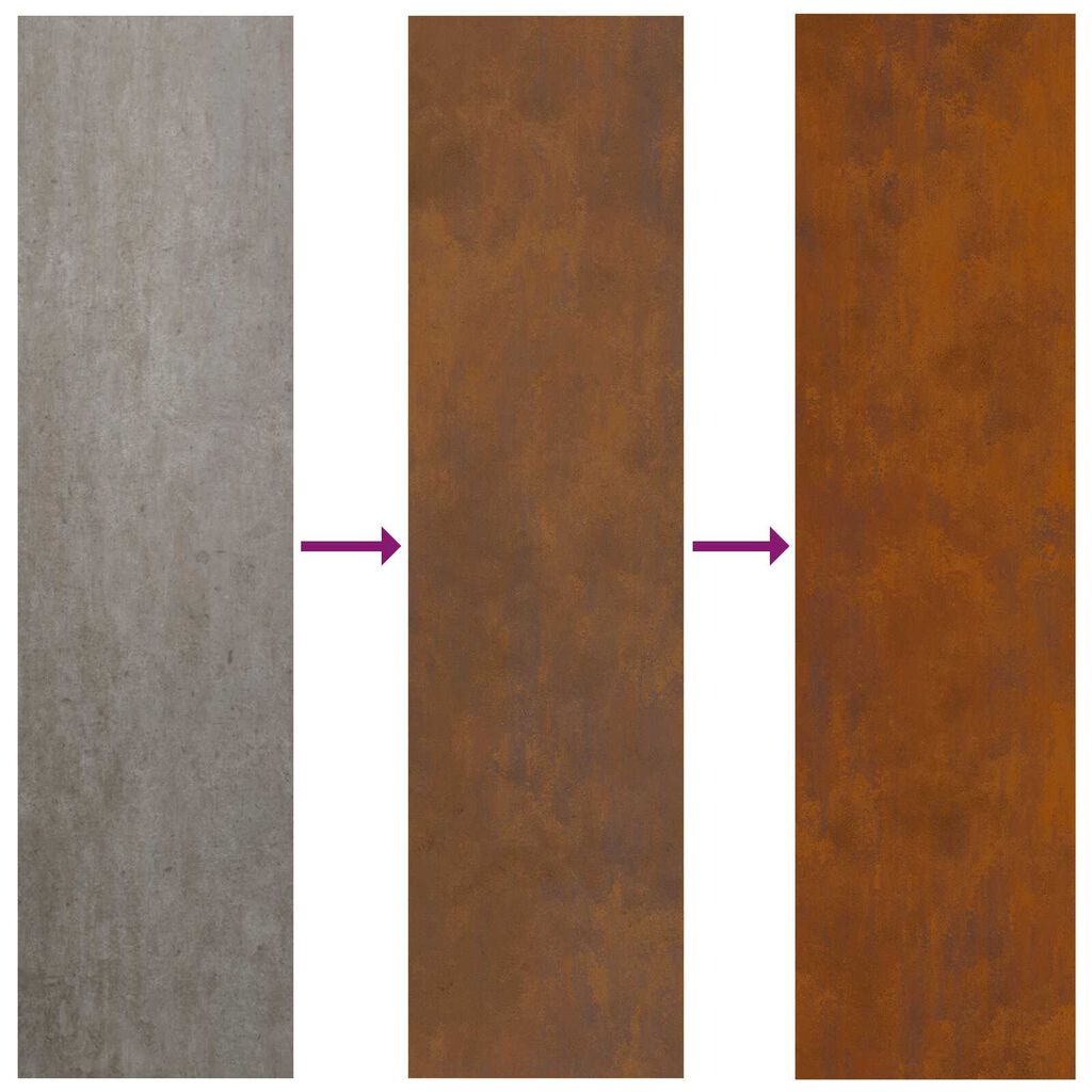 vidaXL Hagekrukke med Dekorativ Panelet Rusten 50 x 140 cm