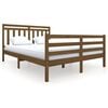vidaXL Sengeramme honningbrun heltre 160x200 cm