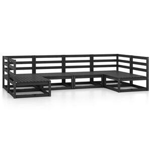 vidaXL Hagesofagruppe 6 deler heltre furu