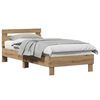 vidaXL Sengestamme Artisan Eik 203 x 95 x 70 cm Konstruert tre