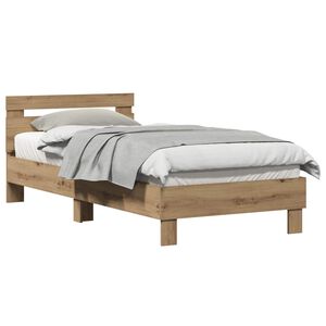 vidaXL Sengestamme Artisan Eik 203 x 95 x 70 cm Konstruert tre