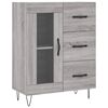 vidaXL Highboard gr&aring; sonoma 69,5x34x180 cm konstruert tre