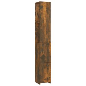 vidaXL Baderomsskap r&oslash;kt eik 25x26,5x170 cm konstruert tre