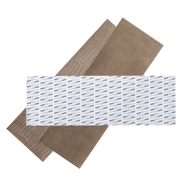 WallArt Skinnfliser Stubbs r&oslash;kt gr&aring;brun 16 stk