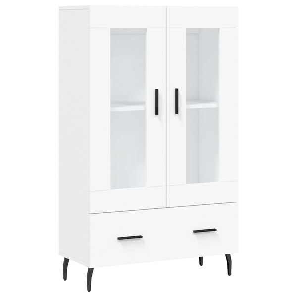 vidaXL Highboard hvit 69,5x31x115 cm konstruert tre