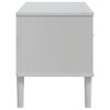 vidaXL TV-benk SENJA rotting-utseende hvit 106x40x49cm cm heltre furu