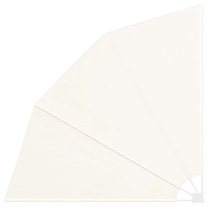 vidaXL Balkong privat skjerm 210 x 210 cm Polyester og st&aring;l Krem