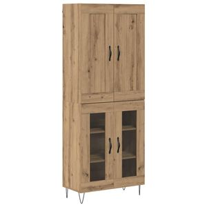 vidaXL H&oslash;yskap Artisan Eik 69,5 x 34 x 180 cm Konstruert tre