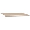 vidaXL Innvendbar Markise Beige 600 &times; 350 cm Polyester og Metall