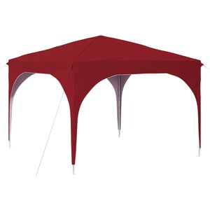 vidaXL Pop-up Festtelt 290 x 290 x 245 cm Burgunder