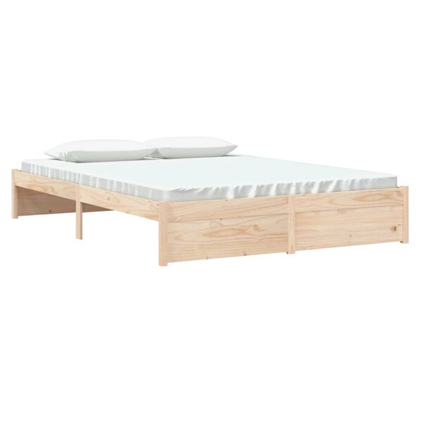 vidaXL Sengeramme heltre 150x200 cm King Size