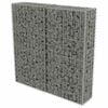 vidaXL Gabion med deksler galvanisert st&aring;l 100x20x100 cm