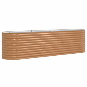 vidaXL Hevet bed Brun 320 x 80 x 81 cm St&aring;l