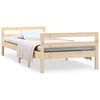 vidaXL Sengeramme uten madrass 75x190 cm heltre furu
