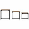 vidaXL Kaffebord med Nesting 3 pcs Gammelt tre 50,5 x 35 x 53 cm