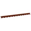 vidaXL Gjerdekant 50 pcs 102 x 4 x 4 cm St&aring;l Rusten