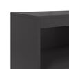 vidaXL Highboard svart 68,5x38,5x123,5 cm stål