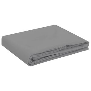 vidaXL Bordduk Rektangul&aelig;r Lysegr&aring; 110 x 140 cm Polyester