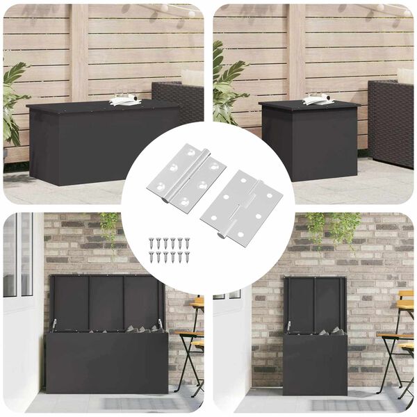 vidaXL Hingse 2 pcs s&oslash;lv 50 x 38 x 1,3 mm St&aring;l