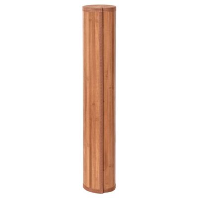 vidaXL Teppe rektangulær brun 100x400 cm bambus