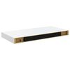 vidaXL Flytende vegghyller 2 stk h&oslash;yglans hvit 50x23x3,8 cm MDF