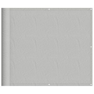 vidaXL Balkongskjerm lysegr&aring; 90x1000 cm 100% polyester oxford