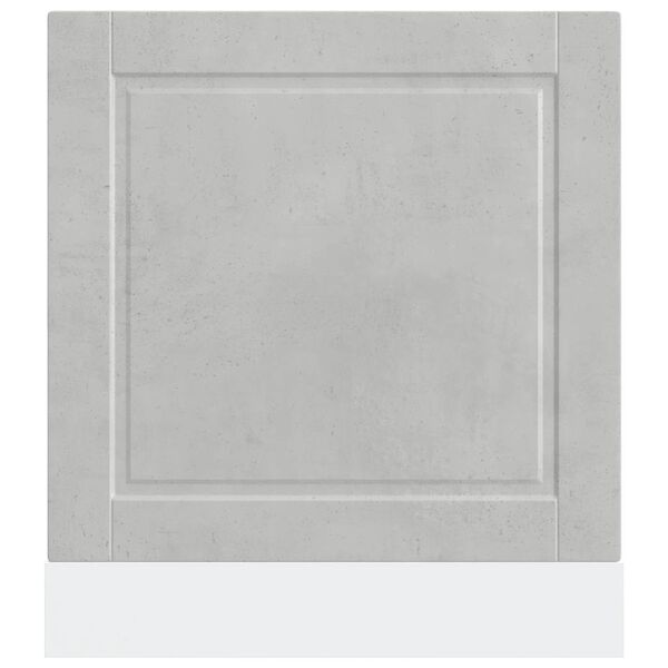 vidaXL Oppvaskmaskin panel Porto betonggr&aring; 60x1,5x67 cm konstruert tre