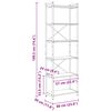 vidaXL Bokhylle Gammelt tre 40 x 30 x 85 cm Konstruert tre