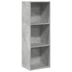 vidaXL Bokhylle betonggr&aring; 40x30x114 cm konstruert tre