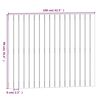 vidaXL Veggmontert sengegavl hvit 108x3x90 cm heltre furu