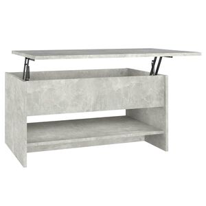 vidaXL Salongbord betonggr&aring; 80x50x40 cm konstruert tre