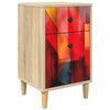 vidaXL Nattbordskap HEESCH Sonoma eik 36 x 33 x 60 cm Konstruert tre