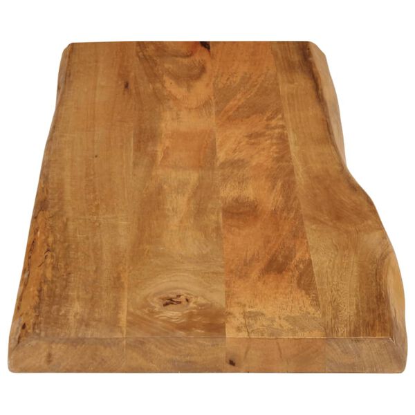 vidaXL Bordplate 110x40x3,8 cm naturlig kant heltre mango