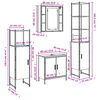 vidaXL Baderomsskapsett 4 deler brun eik konstruert tre