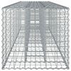 vidaXL Gabion hevet seng 2 pcs s&oslash;lv 260 x 60 x 55 cm Galvanisert St&aring;l