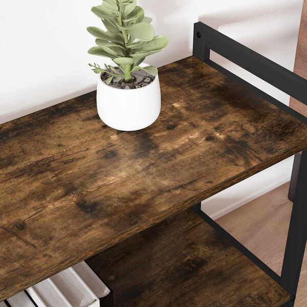 vidaXL Bokhylle R&oslash;kt eik 40 x 30 x 85 cm Konstruert tre