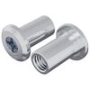 vidaXL L&aring;semutter 2 stk. s&oslash;lv M6 x 15 mm St&aring;l