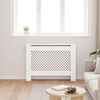 vidaXL Radiatordeksel hvit 112x19x81,5 cm MDF