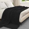 vidaXL Kastteppe Svart 240 x 270 cm Fleece
