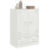 vidaXL Highboard hvit 67x39x95 cm st&aring;l