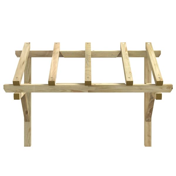 vidaXL Skjermtak 150x100x100 cm heltre furu