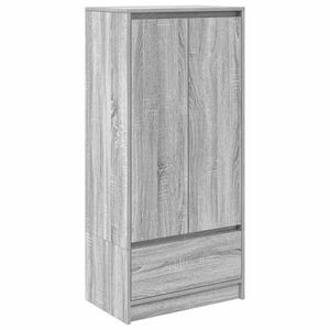 vidaXL Skap med skuff gr&aring; sonoma 55,5x34x119,5 cm konstruert tre
