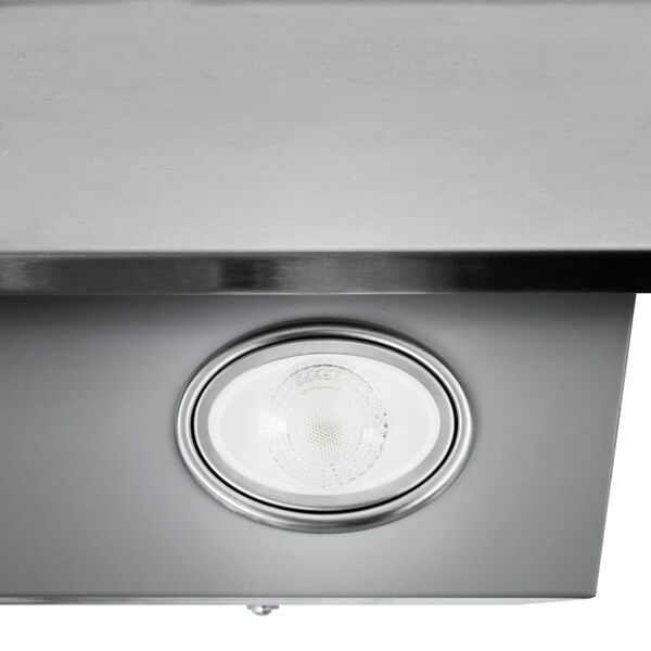 vidaXL Vegghengt kj&oslash;kkenvifte 60 cm rustfritt st&aring;l og herdet glass